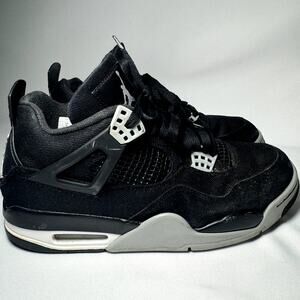 Size 9 - Nike Air Jordan 4 Retro SE Black Canvas Men's Shoes